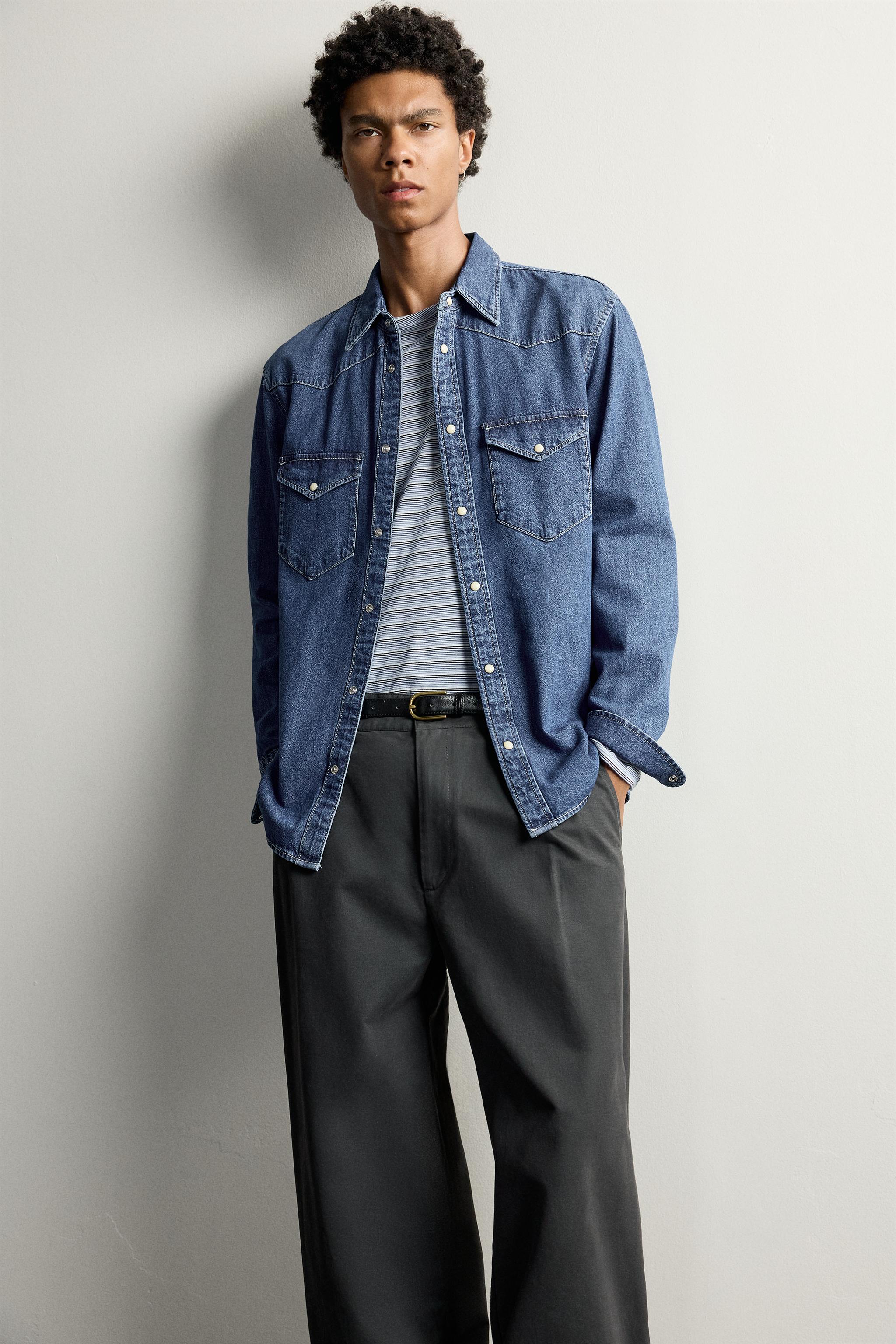 CHEMISE WESTERN DENIM REGULAR FIT